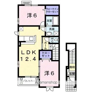 ハル【2階】の間取り